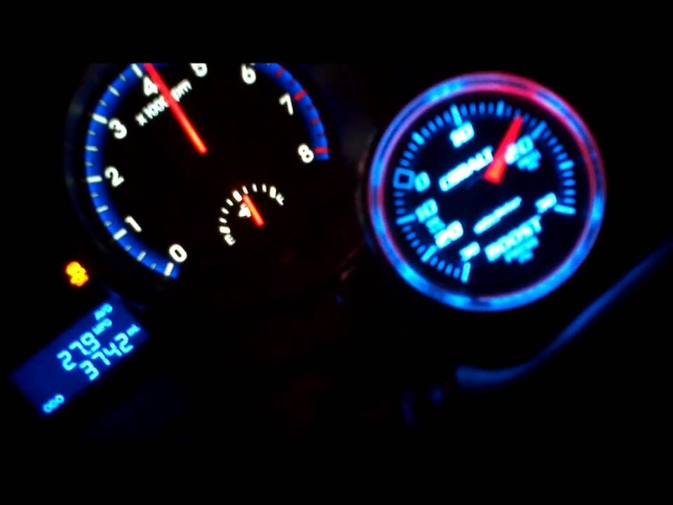 Genesis Coupe boost gauge run to 6k RPM YouTube