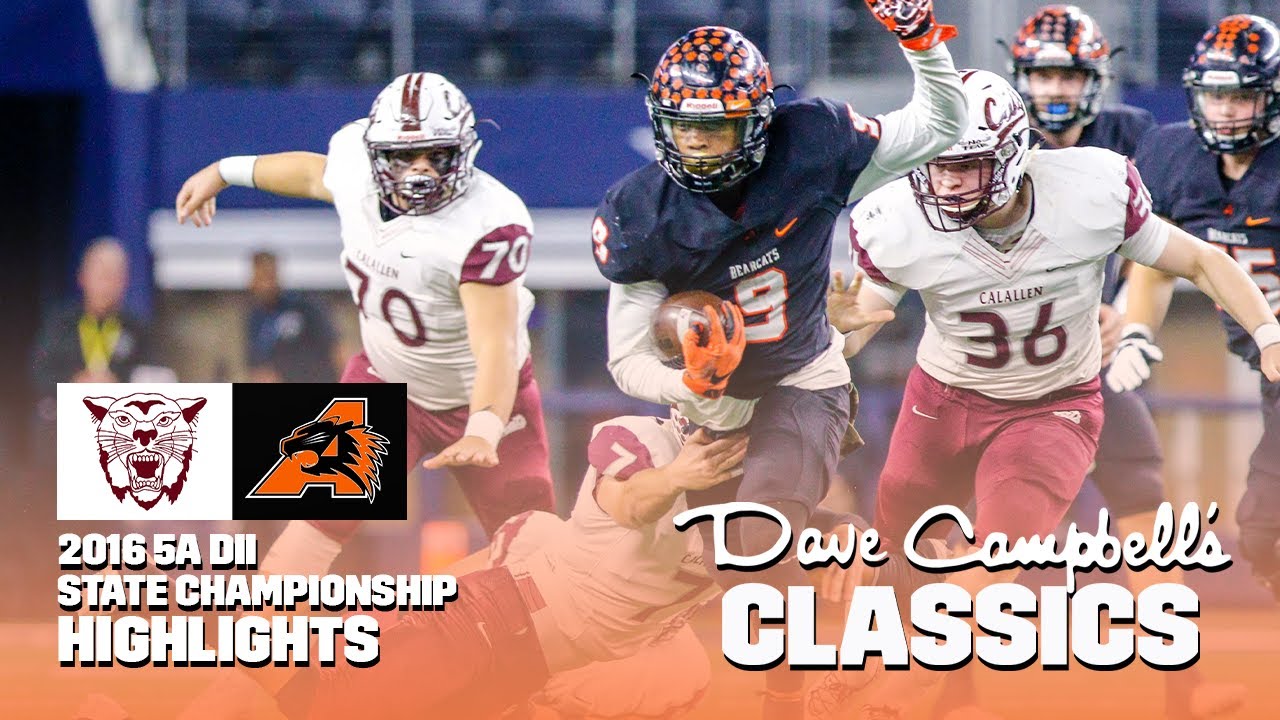 CC Calallen Wildcats против Aledo Bearcats: лучшие моменты чемпионата | 2016 5A DII