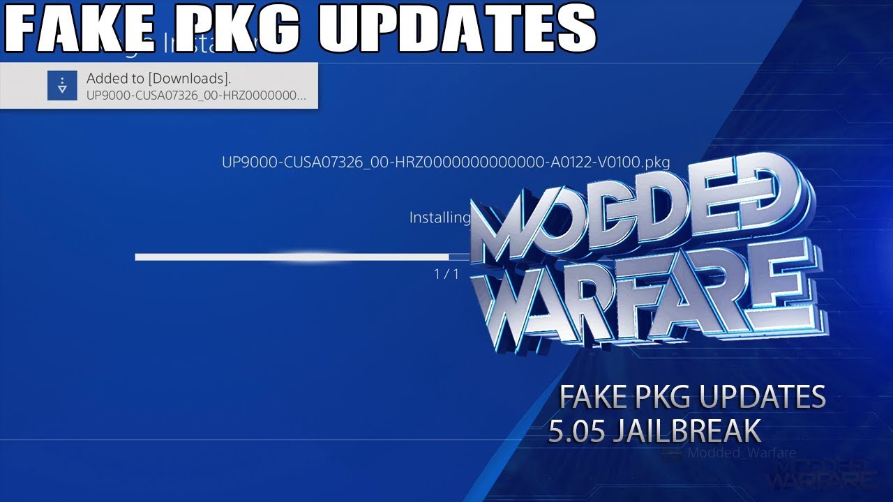 โปรแกรม pkg  Update 2022  Updating a Fake Pkg Game with a Mismatched Title ID/Region Patch