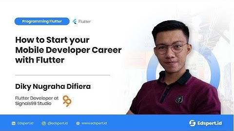 Webinar Flutter:  How to Start your Mobile Developer Career with Flutter