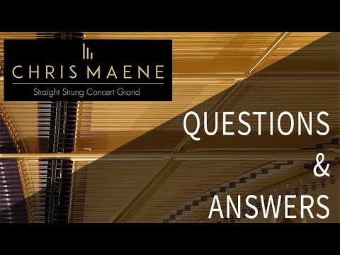 Questions and Answers on the Chris Maene Straight Strung Grand Piano - English subtitles