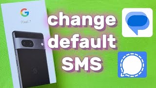 how to change default SMS messages app on Pixel 7 phone screenshot 5
