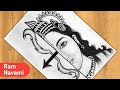 Ram drawing  ram navami drawing step by step  shree ram drawing easy  ram bhagwan drawing