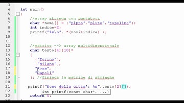 Linguaggio C - Stringhe [parte 3]