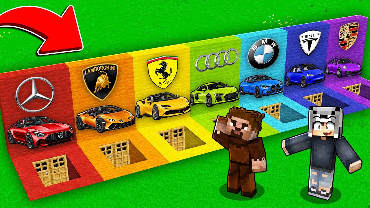 MİLYONER ARABA GİZLİ GEÇİTLERİNİ BULDUK - Minecraft