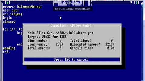 Tutorial Penggunaan Program Pascal Menentukan bil.Genap dan Jumlah Deret Angka | Statistika UNIMUS