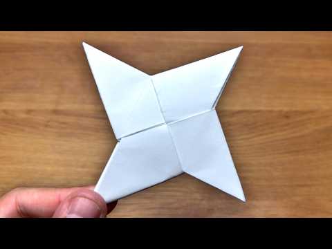 How To Make a Paper Ninja Star (Shuriken) - Origami