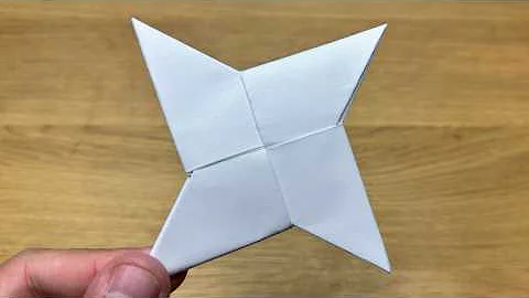 How To Make a Paper Ninja Star (Shuriken) - Origami