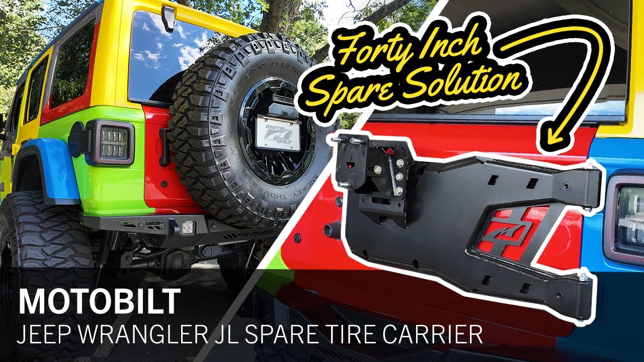 Strong Enough for 40s? Motobilt Jeep Wrangler JL Spare Tire Carrier Review & Install