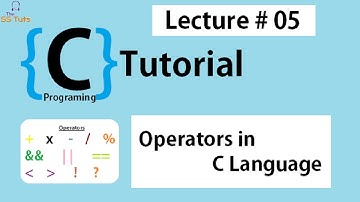 Operators in C Lecture-5 (HINDI/URDU)