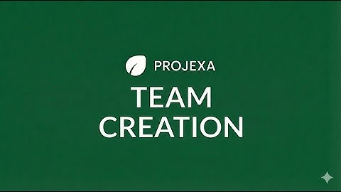 How to Create a Team in Projexa AI | Step-by-Step Team Setup Guide