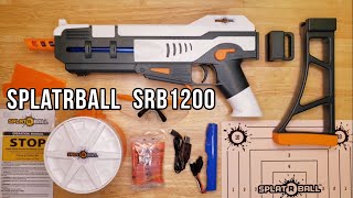 What's In The Box?! SPLATRBALL Gun SRB1200 Gel Blaster Unboxing & Review | SPLAT-R-BALL w/ Drum Mag