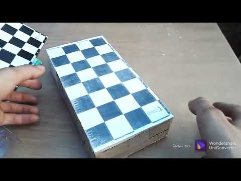 Как сделать доску для шашек из картона своими руками