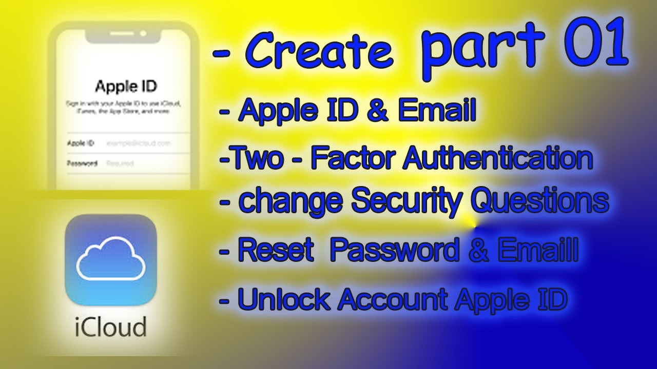 Use iCloud & Create Apple ID 01 YouTube