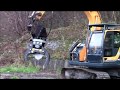 Jak 300 tree shear with rotator on excavator  jas p wilson