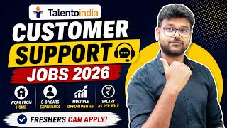 Customer Support WFH Jobs 😳 | Freshers Can Apply