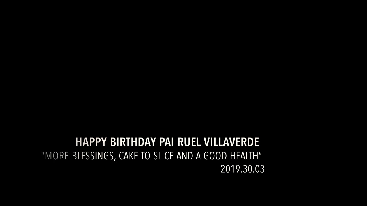 Happy birthday Pai Ruel Villaverde instagram story viewer