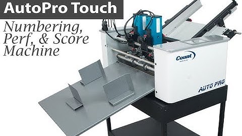 AutoPro Touch Numbering Machine from Count USA