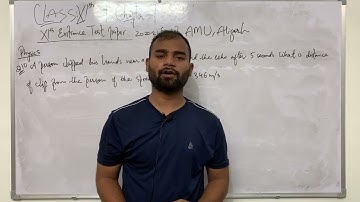 Physics|Q10|SetA| AMU Entrance Exam 2020-21|A person clapped his hands near a cliff and heard the…..