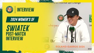Swiatek Semi-final post-match interview | Roland-Garros 2024 Resimi