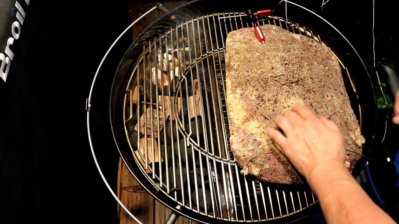 Beef Brisket in der Kugel,mit dem Slow'n SearEinsatz gemacht YouTube