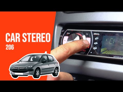 How to install the car stereo PEUGEOT 206 📻