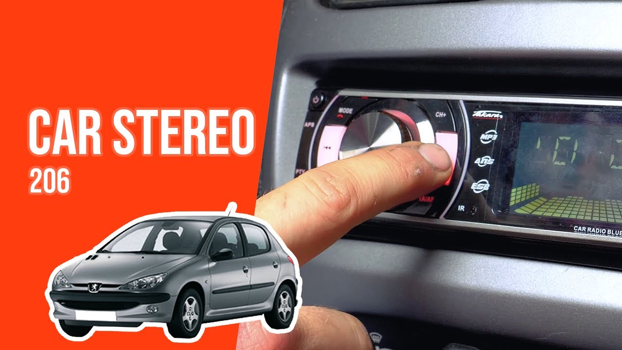 How to install the car stereo PEUGEOT 206 📻 