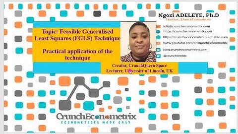 Stata16: Estimate Panel Data Models using FGLS Technique