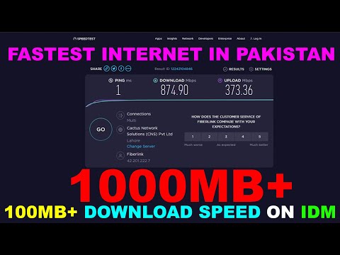 Fastest internet in Pakistan