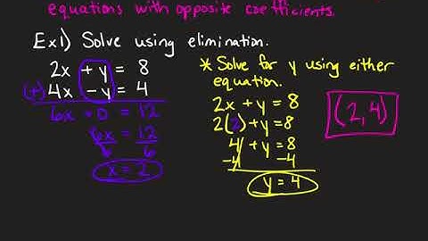 5-4 Solve Systems by Elimination