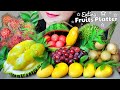 ASMR EATING FRUITS PLATTER (MANGO ,GRAPES ,RAMBUTAN ,STRAWBERRY ,DURIAN ,WATER MELON )| LINH ASMR