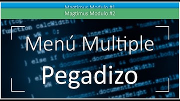 Como hacer Menú Pegajoso Múltiple | Html5 - Css3 - Jquery | Muy Fácil