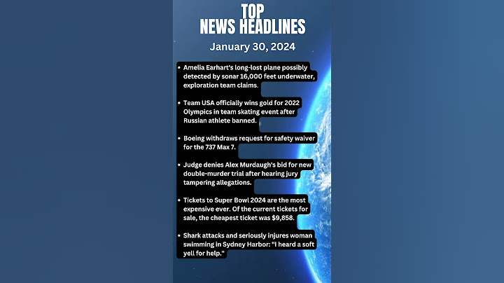 Amelia Earhart's long-lost plane possibly detected. Top news headlines today for January 29, 2024.
