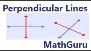 How to Identify Perpendicular Lines