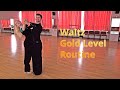 Waltz gold level choreography  chasse from pp running weave