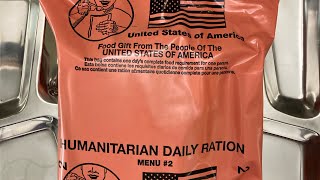 US Humanitarian Ration Menu 2 #mre #militaryrations #rations #humanitarian #entertainment