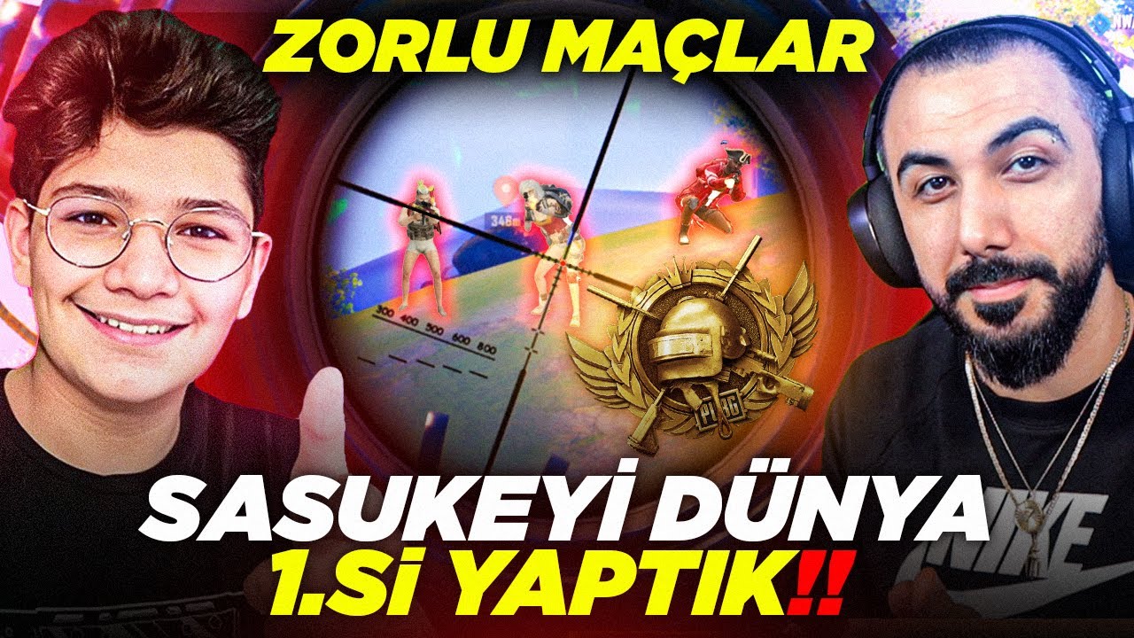 YENİ SLR AŞIRI GÜÇLÜ!! 😮 SASUKE'Yİ AVRUPA 1.Sİ YAPIYORUZ!! | PUBG MOBILE