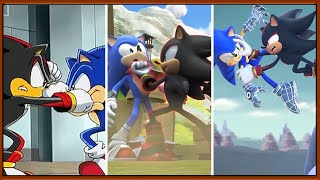 Sonic VS Shadow Battles in TV Series (Sonic X, Boom & Prime)