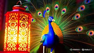 Mesmerizing Peacock Glows by Diwali Lantern | Festive Lights & Nature’s Beauty Collide screenshot 5