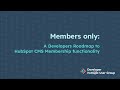 Members only a developers roadmap to hubspots cms membership functionality