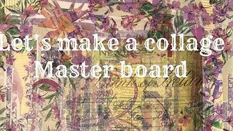 Let’s make a collage master board #craftwithme #collage #masterboard