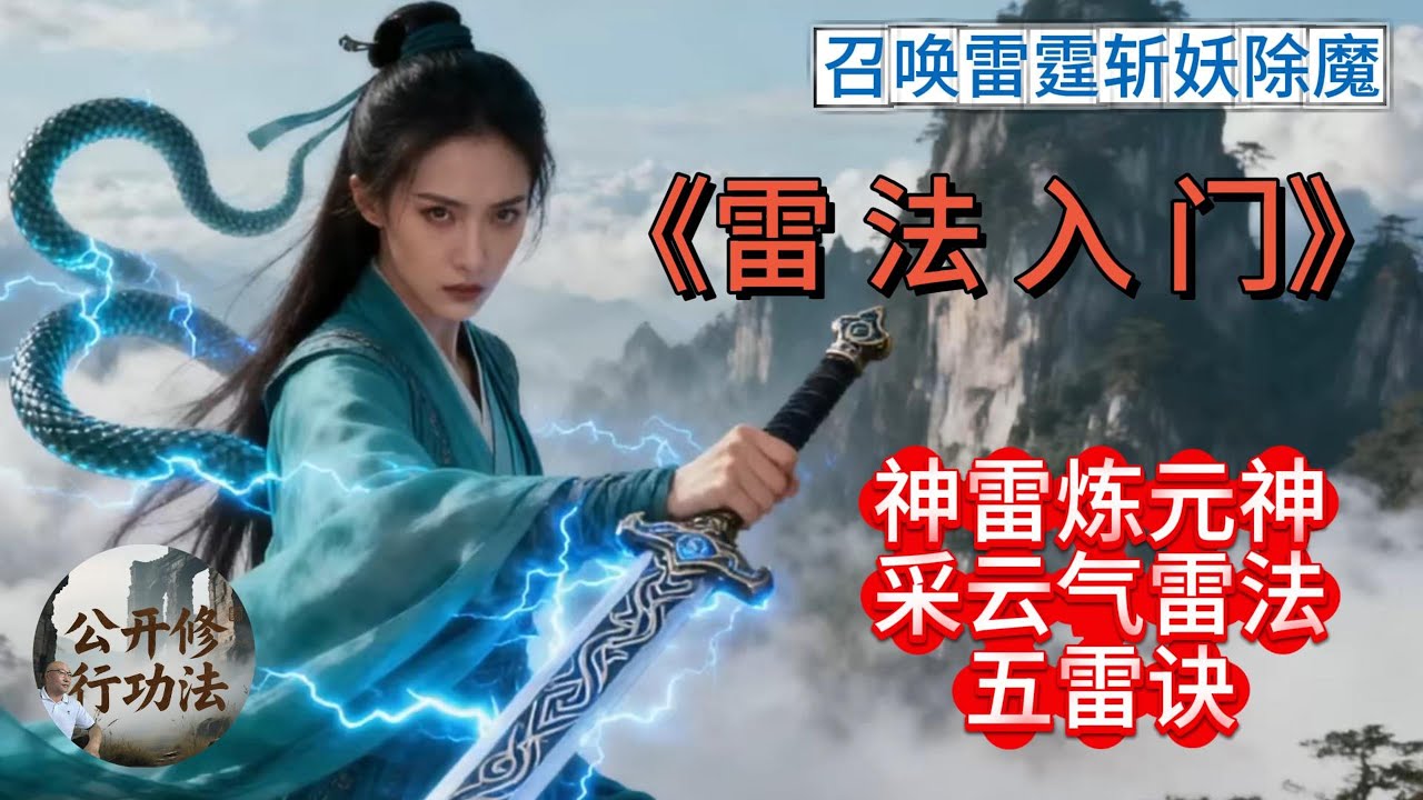 神雷炼元神《雷 法 入 门》召唤雷霆斩妖除魔 采云气雷法 五雷诀 