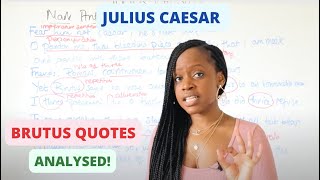 Brutus Character Quotes & Word-Level Analysis | 'Julius Caesar' GCSE English Literature Revision!