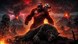Red Kong vs Giant Wolf King – Epic Monster Battle on Skull Island Full CGI Short Film