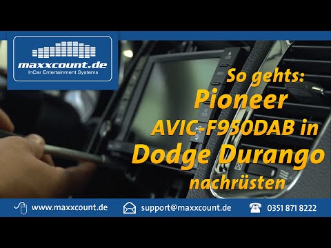 Radioeinbau Pioneer AVIC-F950DAB in Dodge Durango - CAN-Bus PAC RP4-CH11 - maxxcount.de Einbau-Video