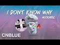 CNBLUE- I Don't Know Why - Acoustic [English Lyric]