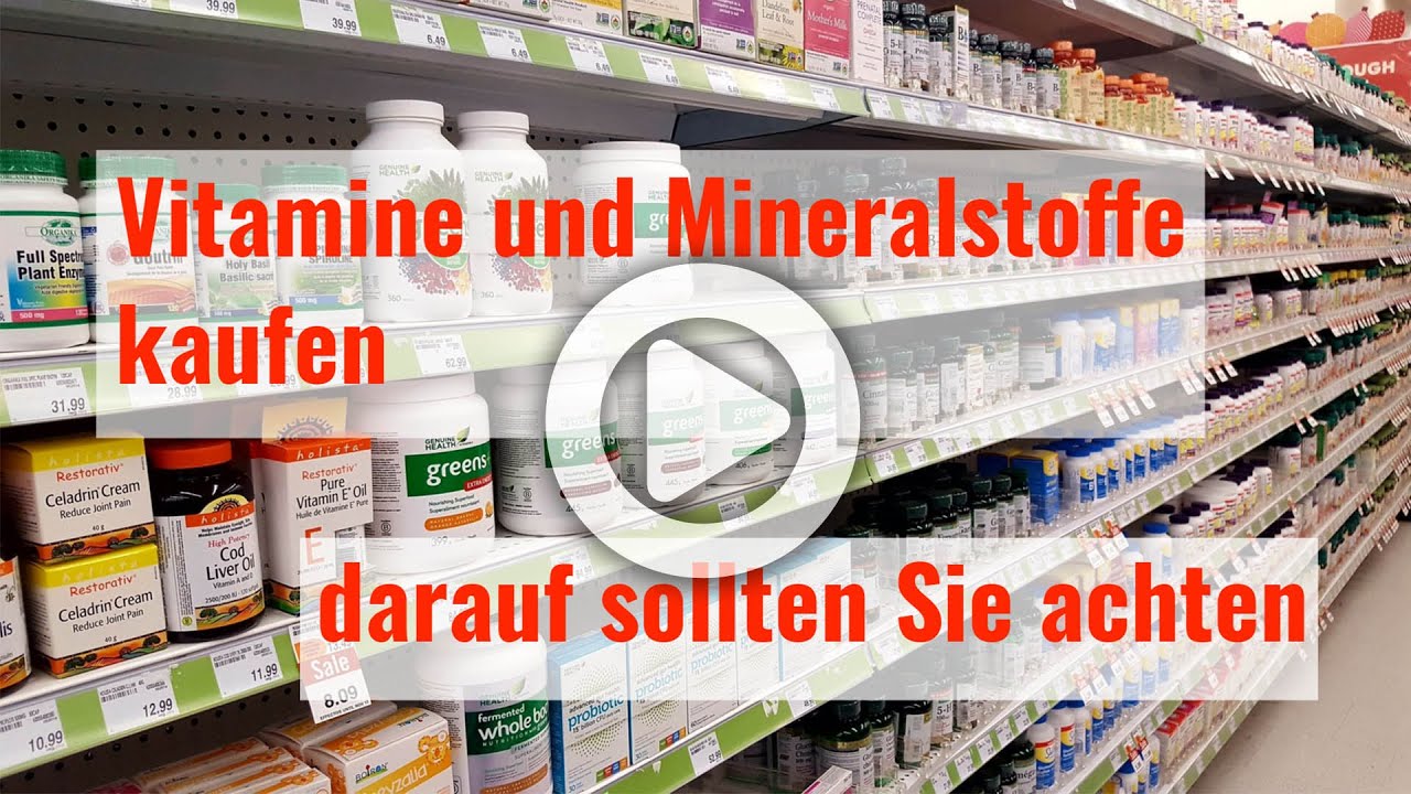 Update Vitamine und Mineralstoffe kaufen - darauf sollten Sie achten