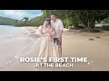 ROSIE&#39;S FIRST TIME AT THE BEACH | Jessy Mendiola