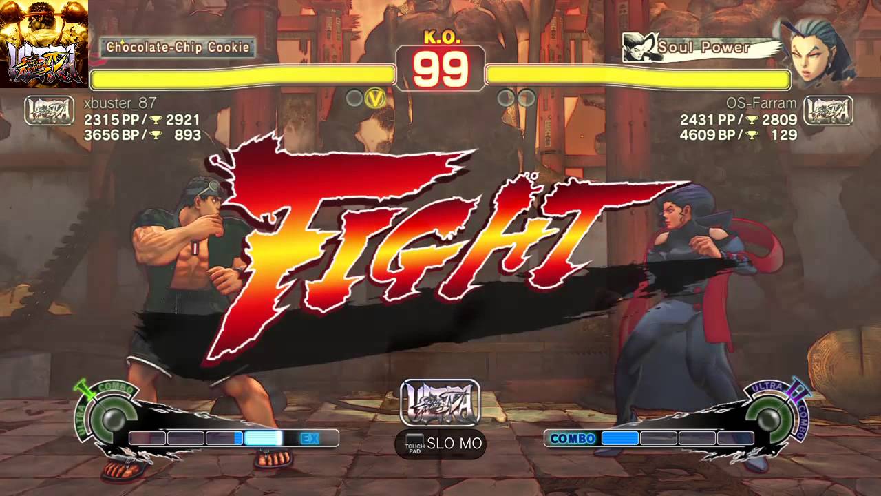 xbuster_87 (Ryu) Vs OS-Farram (Rose) USF4 Ranking