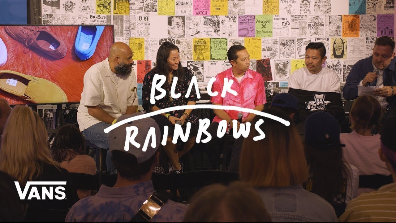 vans black rainbows